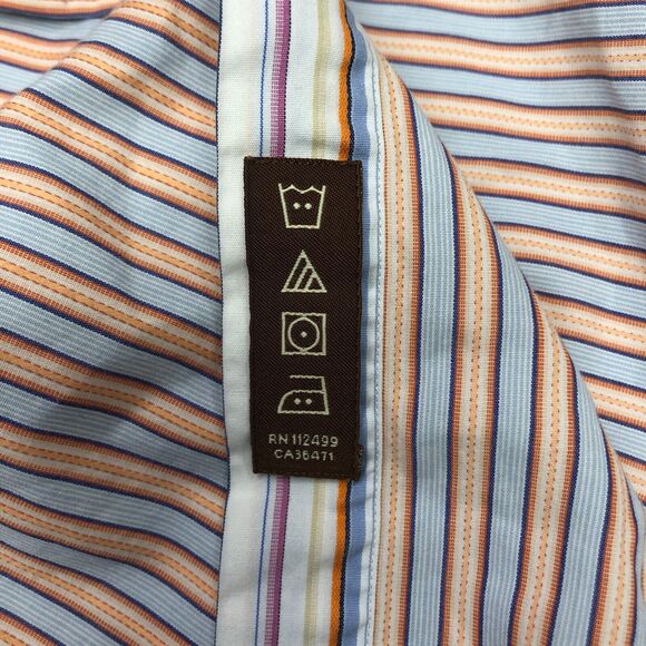 Tailorbyrd Men Long Sleeve Cotton Button Up Shirt Size Small Striped B272 -28 - Picture 8 of 13